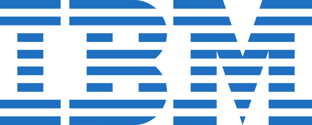  O icônico logo da IBM, símbolo de inovação e liderança no mundo da tecnologia.